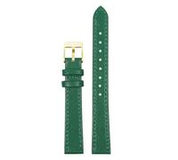 Eoyajsze Bracelet de montre en cuir vert avec fermoir papillon, Couleur 20, 16mm