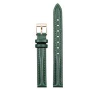Eoyajsze Bracelet de montre en cuir vert avec fermoir papillon, Couleur 24, 18mm