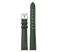 Eoyajsze Bracelet de montre en cuir vert avec fermoir papillon, Couleur 4, 14mm