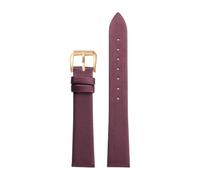 Eoyajsze Bracelet de montre ultra-fin en cuir véritable souple de 10mm à 22mm, Couleur 27, 13mm