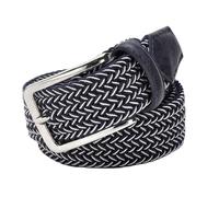 Eoyajsze Ceinture en toile tissée pour homme avec boucle ardillon 100-130cm, Couleur 1, 120cm
