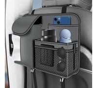 EOYLBFWH Organiseur dos siège de voiture, pour Suzuki SX4 S-Cross 2013-2023 Multifonction ètanche avec table pliante Cuir Voyage Support Rangement siège,B