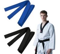 EOYVAIL Ceintures de tenue de judo,2 pièces 4 * 200CM, ceintures de taekwondo d'arts martiaux professionnelles, très adaptées au, au karaté, au judo et à l'aïkido, adaptées aux enfants et aux adultes