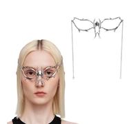 EOYVAIL Masques de déguisement pour adultes,Bijoux nez d'Alien Style Punk Bijoux Visage Masque de Promo Bijoux
