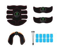 Eozfly Electrostimulateur Musculaire Ceinture Abdominale - 6 Modes 19 Intensités | Appareil EMS pour Abdos, Bras, Jambes, Fesses | Rechargeable USB + Ecran LCD | Homme et Femme