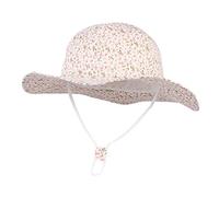 EOZY Chapeau Bob Coton Bébé Fille Chapeau Soleil Été Enfant Anti-UV UPF50+ Pliable Motif Fleurs Mignon Princesse Voyage Protection Outdoor (Rose, 2-4 Ans, 2_Years)