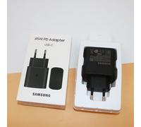 EP-TA845 Pour Samsung Note 20 S24 S23 Ultrra 45W PD PPS Super Rapide Chargeur Adaptateur Secteur UE pour Galaxy S21 S20 FE A73 A53 A52 A55 - Type EU black Box