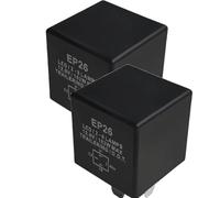 EP26 Relais de clignotant électronique 12 V 13,5 A 4 bornes pour clignotants et module de danger, 167 W 2 tours/6 charges de danger, enfichable