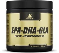 EPA - DHA - GLA - 90 gélules I Oméga 3 I Oméga 6 - Acides gras I Régime I Huile d'onagre I hautement concentrée I Fonction cérébrale normale