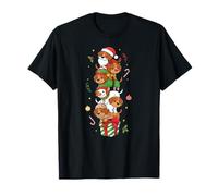 Épagneul Breton Père Noël, Elfe, Bonhomme de Neige, Noël, Femme, Homme et Enfant T-Shirt