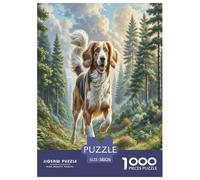 Epagneul Breton Puzzle 1000 Pièces Cadeau Unique Animaux intelligents Jeu Éducatif Défi Jouet À De Qualité Supérieure Peinture Art pour Adultes Et Enfants 38x26cm/1000pcs