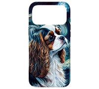Épagneul Cavalier King Charles dans Une Nuit étoilée, Peinture « Dog M » Coque pour iPhone 17 Pro Max