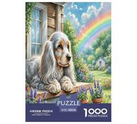 Épagneul pékinois-Haired Eared Dog Puzzle 1000 Pieces Cadeau Unique Jeu Éducatif Challenge Toy À De Qualité Supérieure Peinture Art pour Adultes Et Enfants 38x26cm/1000pcs