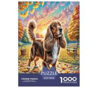 Épagneul pékinois-Haired Eared Dog Puzzles 1000 Pièces Cadeau Unique Jeu Éducatif Défi Jouet À De Qualité Supérieure Peinture Art pour Adultes Et Enfants 70x50cm/1000pcs