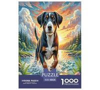 Épagneul Springer Anglais Puzzle 1000 Pieces Cadeau Unique Animaux Amis Jeu Éducatif Défi Jouet À De Qualité Supérieure Peinture Art pour Adultes Et Enfants À Partir De 12 Ans 38x26cm/1000pcs