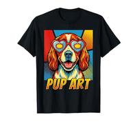 Épagneul Springer Gallois Style rétro Bande dessinée Pop Art T-Shirt