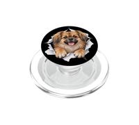 Épagneul tibétain Amusant regardant Un Adorable Chien Amant Maman Papa PopSockets PopGrip pour MagSafe