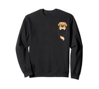 Épagneul Tibétain Mignon Chiot Poche Dessin Animé Chien Art Sweatshirt