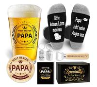 Epaing Ensemble de verres à bière 500 ml avec gravure et décapsuleur, cadeau personnalisé pour papa, cadeau pour homme, cadeau d'anniversaire, cadeau de fête des pères