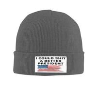 Épais Bonnet d'hiver Tricoté Je pourrais Avoir Un Meilleur président Tricoter Chapeau Universelle Beanie Tricoté pour Ski Adultes Femme