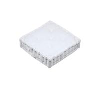 Epais coussin de sol en coton Marlow blanc