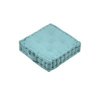 Epais coussin de sol en coton Marlow turquoise