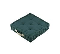Epais coussin de sol en coton uni Cobalt