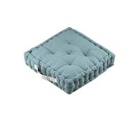 Epais coussin de sol en coton uni jade
