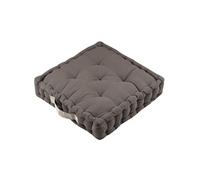 Epais coussin de sol en coton uni taupe
