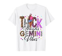 Épais Cuisses Gémeaux Vibes Signe Zodiaque Café Noir Femmes T-Shirt