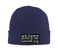Épais Tricoté Bonnet Jésus-Christ Dieu Psaume Livre Verset Prier Foi Christianisme Bonnets en Tricot Classique Chapeau Tricoté pour Adultes Sports Femme