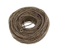 épaisse Cire d'abeille Chanvre mèche 100% mèche de Chanvre Biologique avec Cire d'abeille Naturelle Bobine de 61 mètres sans fumée mèche de Bougie pour Bougie Fabrication de Bougie Bricolage(1#)