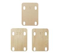 Épaisseurs Pour Poignée Guitare - Précis En 3 Pièces, De Réglage En Bois, Entretoise D'angle Précis Avec Adaptation Fiable Pour Le Réglage De La Guitare Basse | Kit De Réparation