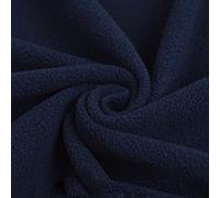 Épaissie Tissu en molleton polaire Tissu anti-boulochage Patchwork Polyester Pour le bricolage à coudre des tissus de doublure de vêtement les vêtements,l'artisanat.Largeur 160CM (de(Color:Bleu foncé)