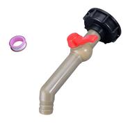 Épaissir les raccords de récipients en plastique - Raccords de réservoir d'eau - Connecteur d'irrigation de jardin - Adaptateur ABS - Haute résistance - Adaptateur IBC