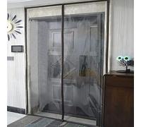 Épaissir Transparent Pvc Rideau de Porte Magnétique à Isolation Thermique Thermique Isolation Panneau Imperméable Rideau de Porte,Fermeture Automatique (120x220cm)