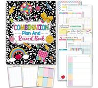 Epakh Combinaison de planificateur pour enseignant et carnet de notes, 22,9 x 28,9 cm, planificateurs de cours pour enseignants, planificateurs de cours 2026-2027 en spirale pour salle de classe