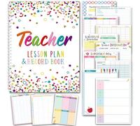 Epakh Combinaison de planificateur pour enseignant et carnet de notes, 22,9 x 28,9 cm, planificateurs de cours pour enseignants, planificateurs de cours 2026-2027 en spirale pour salle de classe