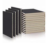 Epakh Lot de 22 carnets de notes à spirale A5 pour rentrée scolaire, noir | Cahier à spirales à couverture rigide 14 x 21,1 cm - Premier jour d'école - Papier kraft - Carnet de bureau - 50 feuilles
