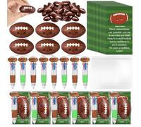 Epakh Lot de 30 stylos à bille multicolores en vrac 4 en 1 avec support d'émotion, balle anti-stress et cartes, cadeau pour les étudiants, les équipes sportives, le football, la décoration de fête