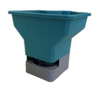 Épandeur à Main, Épandeur de Pelouse 3L Distributeur Manuel de Graines & Engrais, Épandeur Rotatif Portatile, Outil de Plantation Vert pour Entretien de Pelouse(Sapphire Blue)