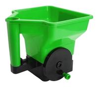 Épandeur à Main, Épandeur de Pelouse 3L Distributeur Manuel de Graines & Engrais, Épandeur Rotatif Portatile, Outil de Plantation Vert pour Entretien de Pelouse(Emerald Green)