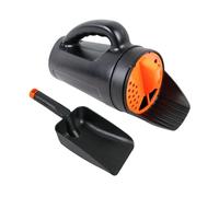 Épandeur à main, outil d'engrais portable avec pelle, shaker facile à épander, pour la maison, la ferme, la cour, le jardin, la pelouse, l'arrière-cour, la fonte de glace, le sel