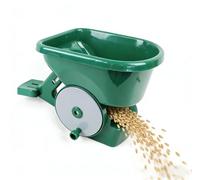 Épandeur à main pour engrais, capacité de 3 litres, réglage de la quantité sur 4 niveaux, convient pour les semences, le sel de déneigement, les engrais, le compost et le calcaire