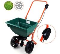 Épandeur d’Engrais 25L pour Semence Engrais Sel et Sable avec Grandes Roues