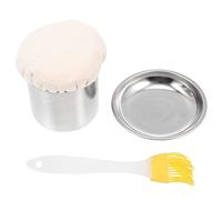 Épandeur D Huile De Crêpe 1 Ensemble d'outils pour étaler crêpes en Acier avec Brosse à Huile Plateau Outils De Fabrication De Crêpes