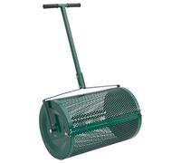 Épandeur de compost 75L vert Ø40x60 cm acier épandeur d'engrais vidaXL