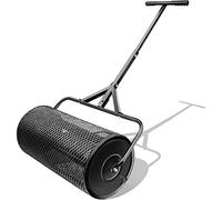 Épandeur de compost, épandeur de graines et épandeur de fumier, rouleau de jardin réglable multi-usages, construction en métal pour briser la mousse de tourbe et épandre le compost