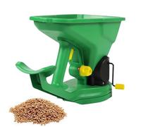 Épandeur de Graines de 1,5 L, Épandeur D'applicateur D'engrais À Commande Manuelle avec Réglage À 5 Vitesses, Épandage Uniforme, Épandeur de Pelouse Rotatif Portable Et Respectueux de l'environnement