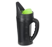 Épandeur de graines de gazon, épandeur graines, 2, 5 L à main, plusieurs tailles d'ouverture réglables pour tout usage, idéal pour les engrais et les aliments terre, sel neige pour un usage q